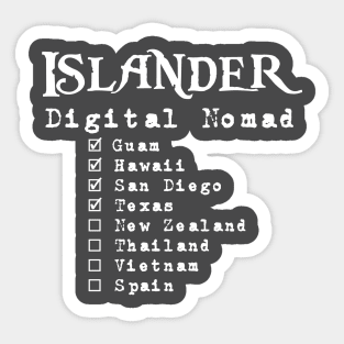 Islander Digital Nomad Sticker